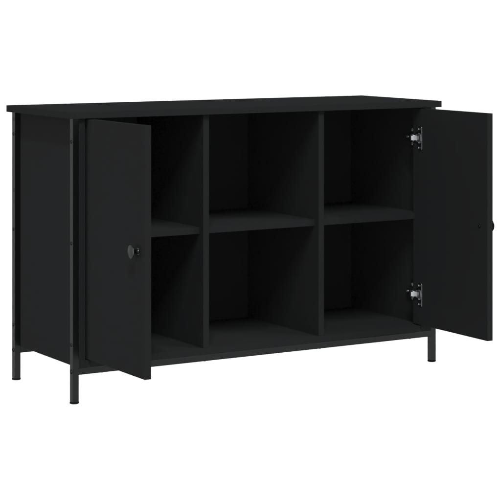 Mueble de TV madera de ingeniería negro 100x35x65 cm vidaXL