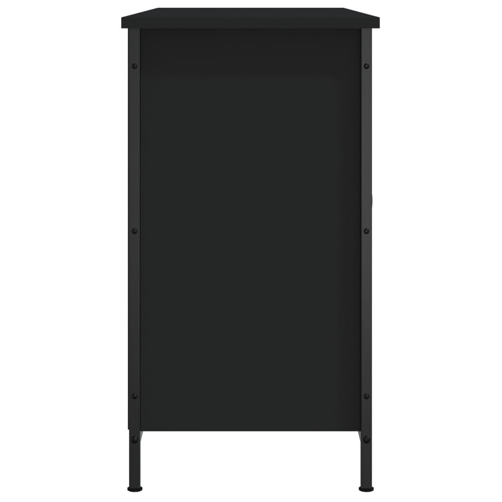 Mueble de TV madera de ingeniería negro 100x35x65 cm vidaXL