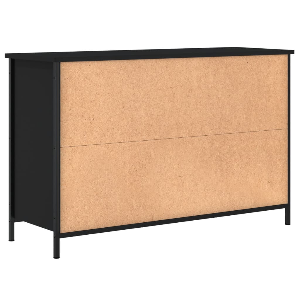 Mueble de TV madera de ingeniería negro 100x35x65 cm vidaXL