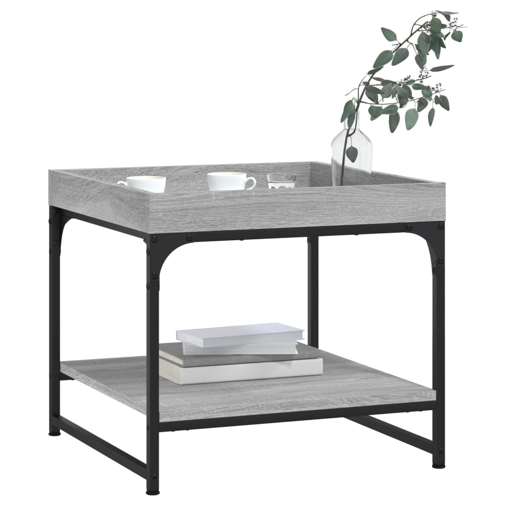 Sonoma Grey Engineering Wood Center Tabella 49.5x49,5x45 cm