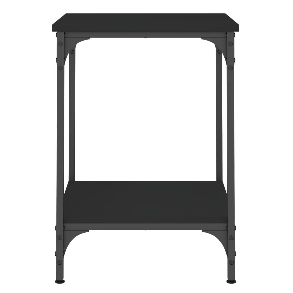 Mesa de centro madera de ingeniería negro 40x40x55 cm vidaXL