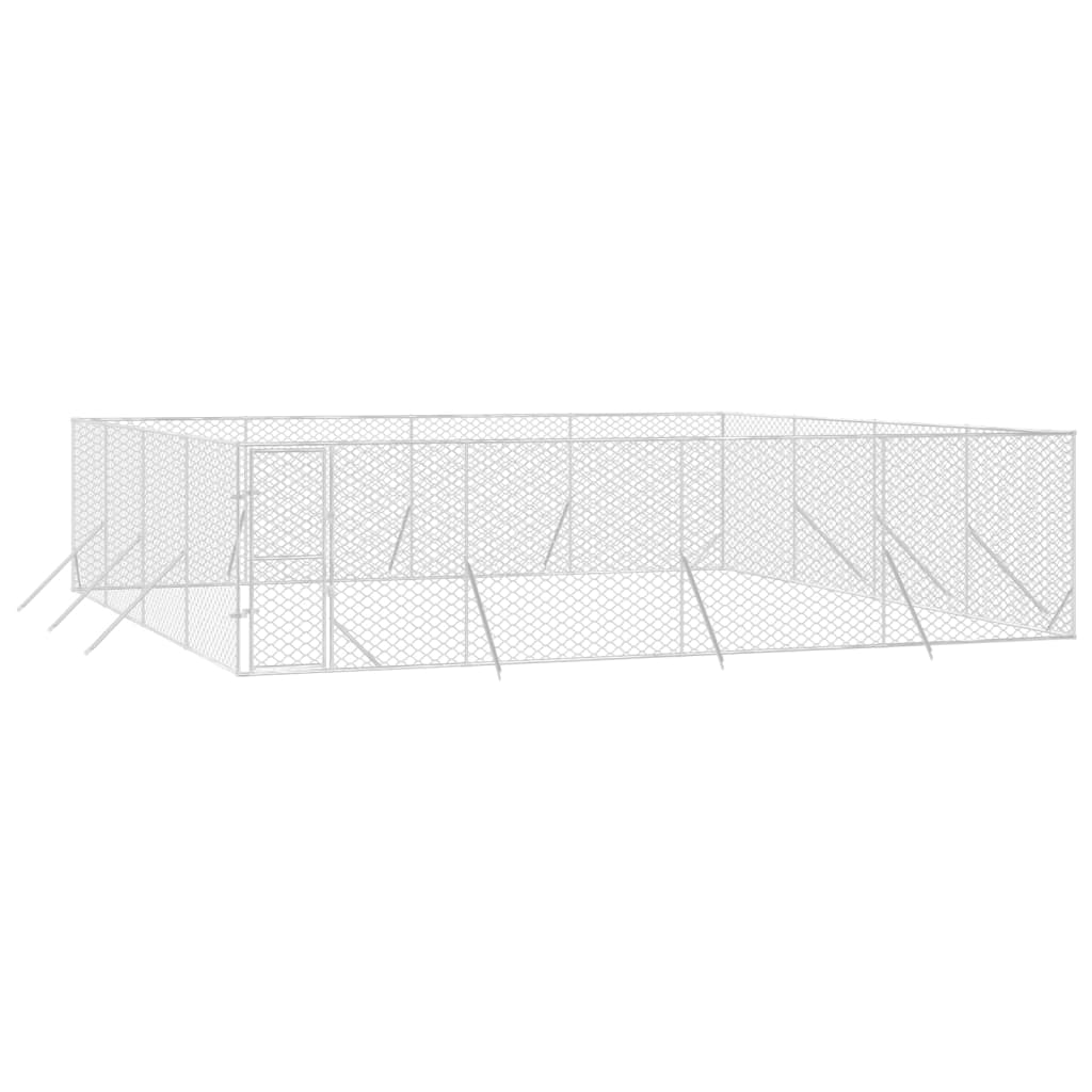 Outdoor kennel galvanized steel 8x8x2 m