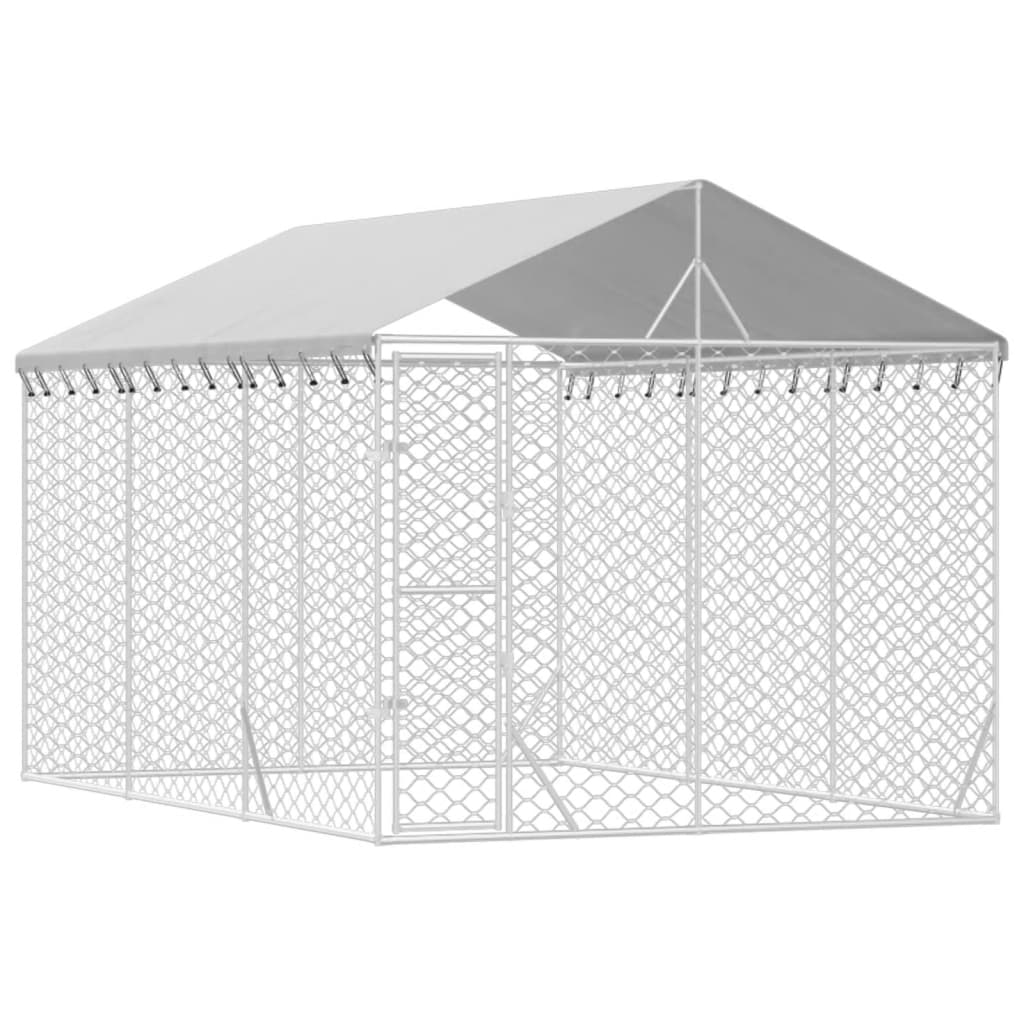 External kennel with galvanized steel 3x4,5x2,5 m