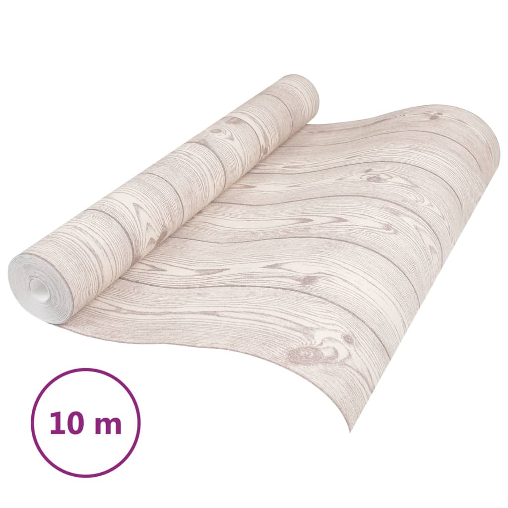 Fond d'écran 3D Veines en bois gris non tissu 10x0,53 m