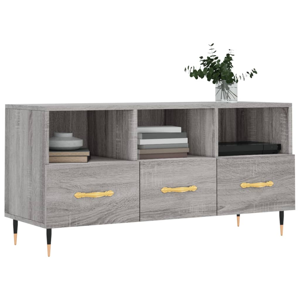 Sonoma Gray Engineering Wood TV furniture 102x36x50 cm