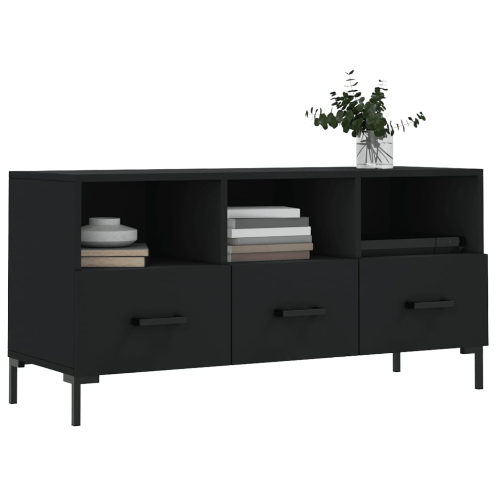 TV furniture black engineering 102x36x50 cm