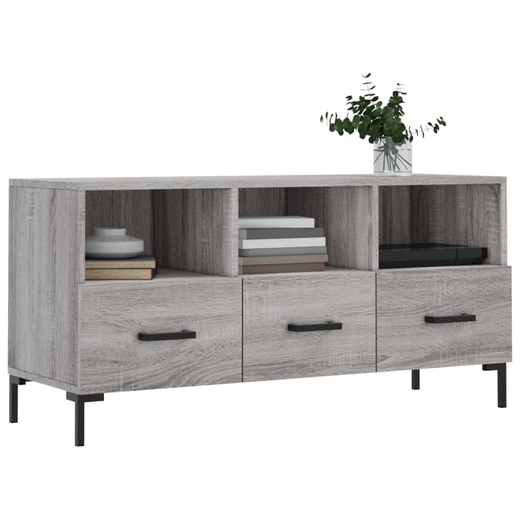 Sonoma Gray Engineering Wood TV furniture 102x36x50 cm