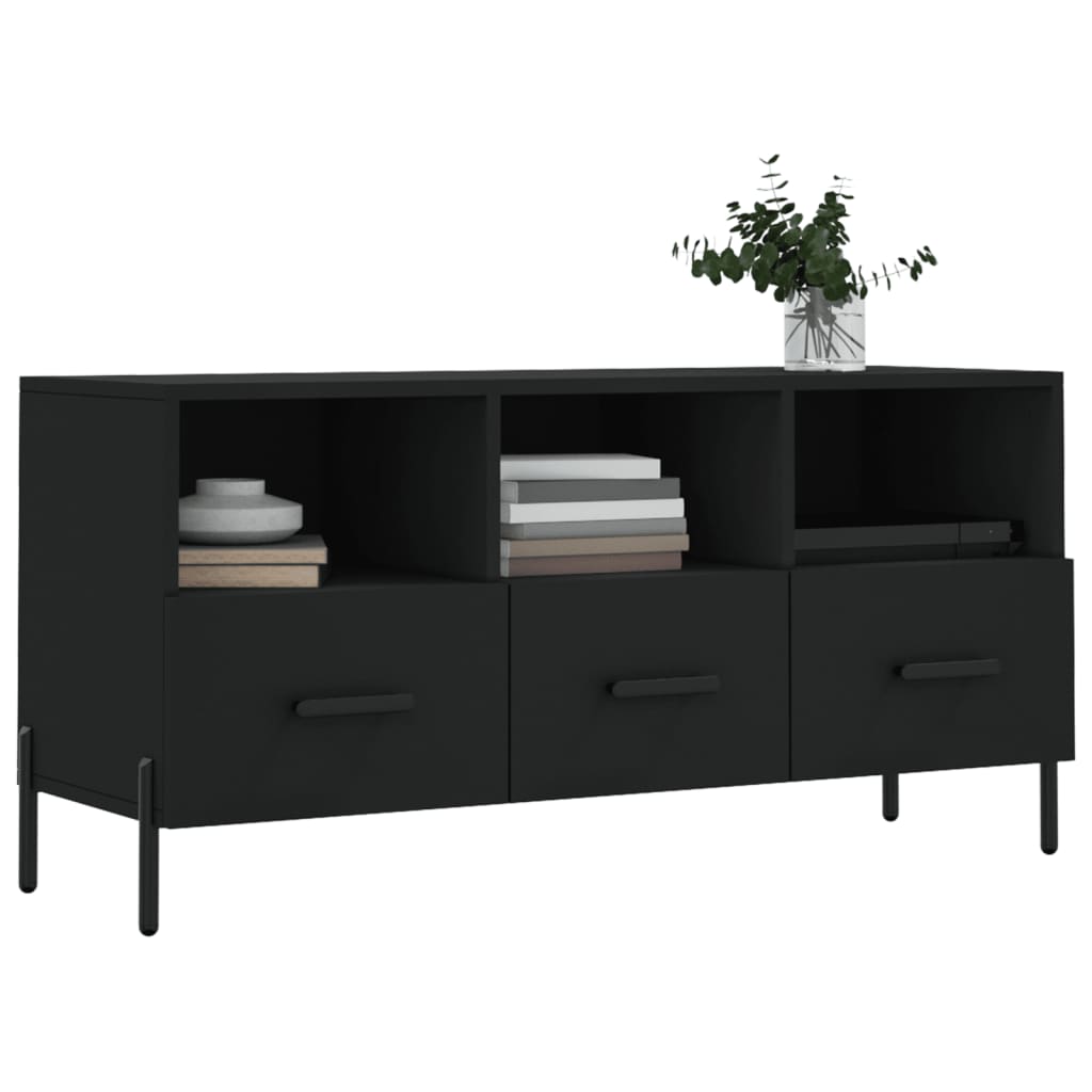 TV furniture black engineering 102x36x50 cm