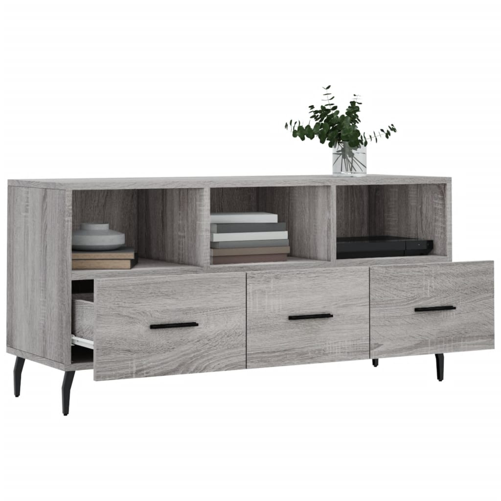 Sonoma Gray Engineering Wood TV furniture 102x36x50 cm v58