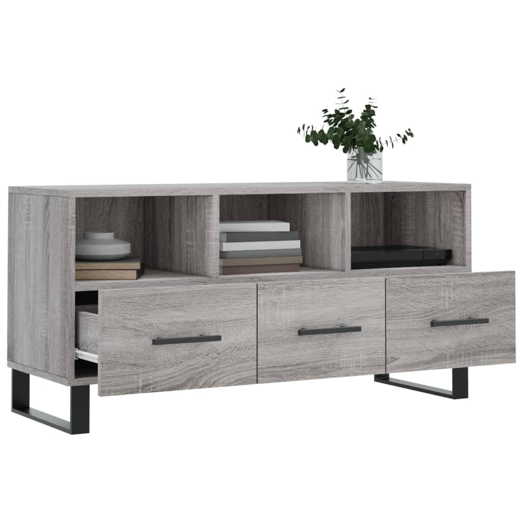 Sonoma Gray Engineering Wood TV furniture 102x36x50 cm v66