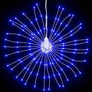 Luces de navidad de estrellas 2 uds 140 led azul 17 cm v1320 Vetonek