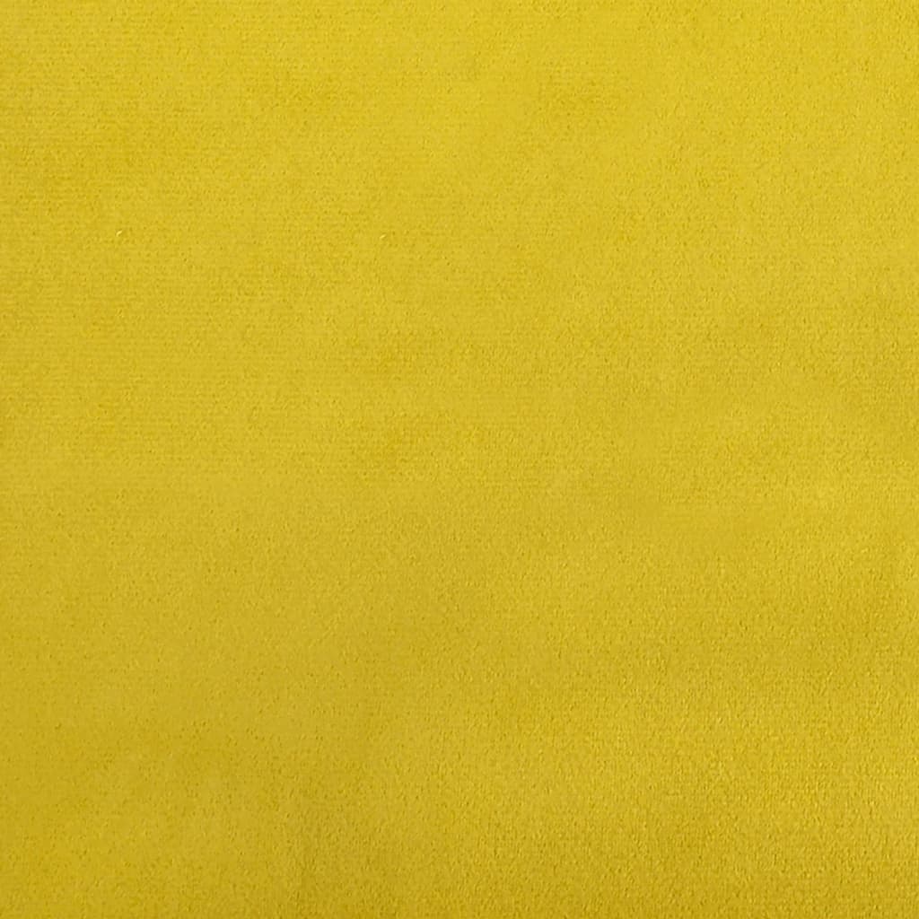 Sofá cama sin colchón terciopelo amarillo 90x200 cm vidaXL