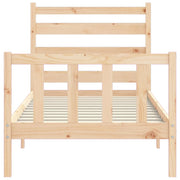 Estructura de cama sin colchón madera maciza de pino 90x200 cm v1915 - Vetonek