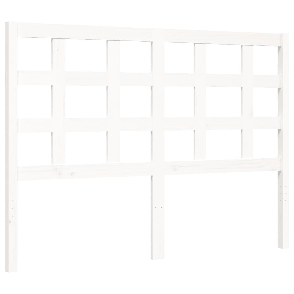 Estructura de cama sin colchón madera de pino blanca 140x200 cm vidaXL