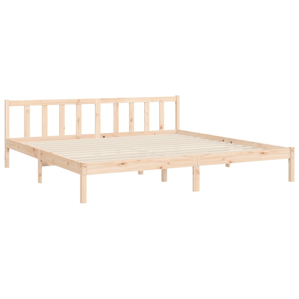 Estructura de cama sin colchón madera maciza de pino 200x200 cm vidaXL