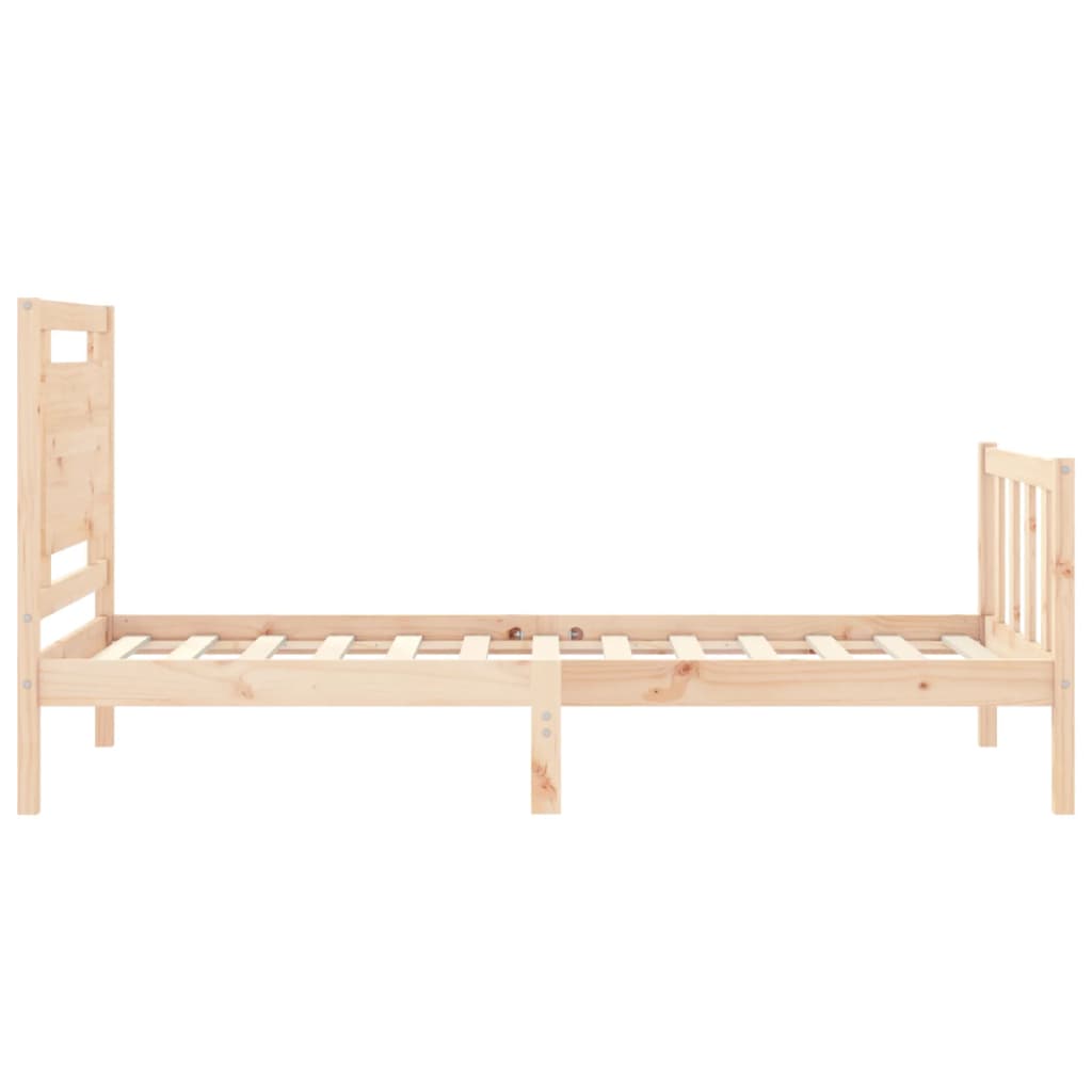 Estructura de cama sin colchón madera maciza de pino 100x200 cm vidaXL