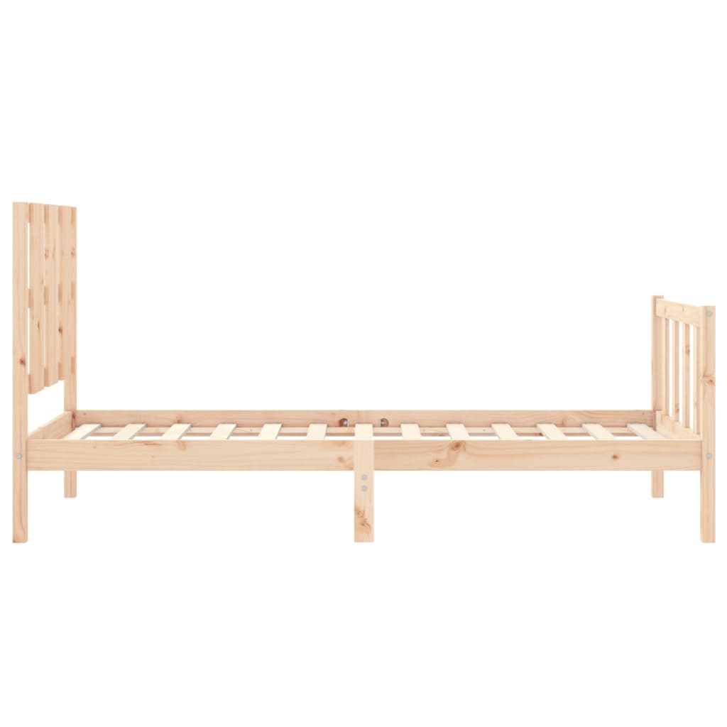 Estructura de cama sin colchón madera maciza de pino 90x190 cm vidaXL