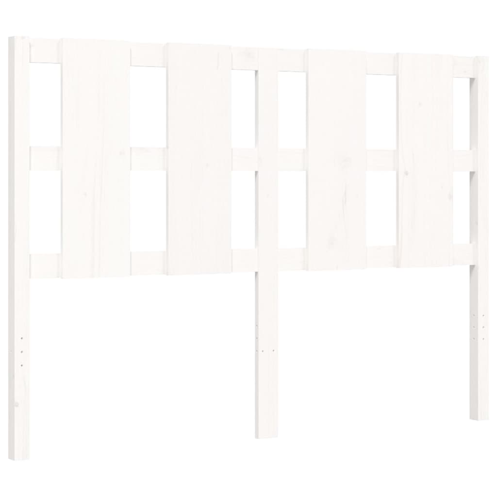 Estructura de cama sin colchón madera de pino blanca 140x190 cm vidaXL