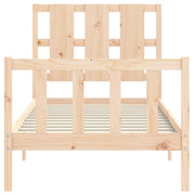 Estructura de cama sin colchón madera maciza de pino 90x200 cm - Vetonek