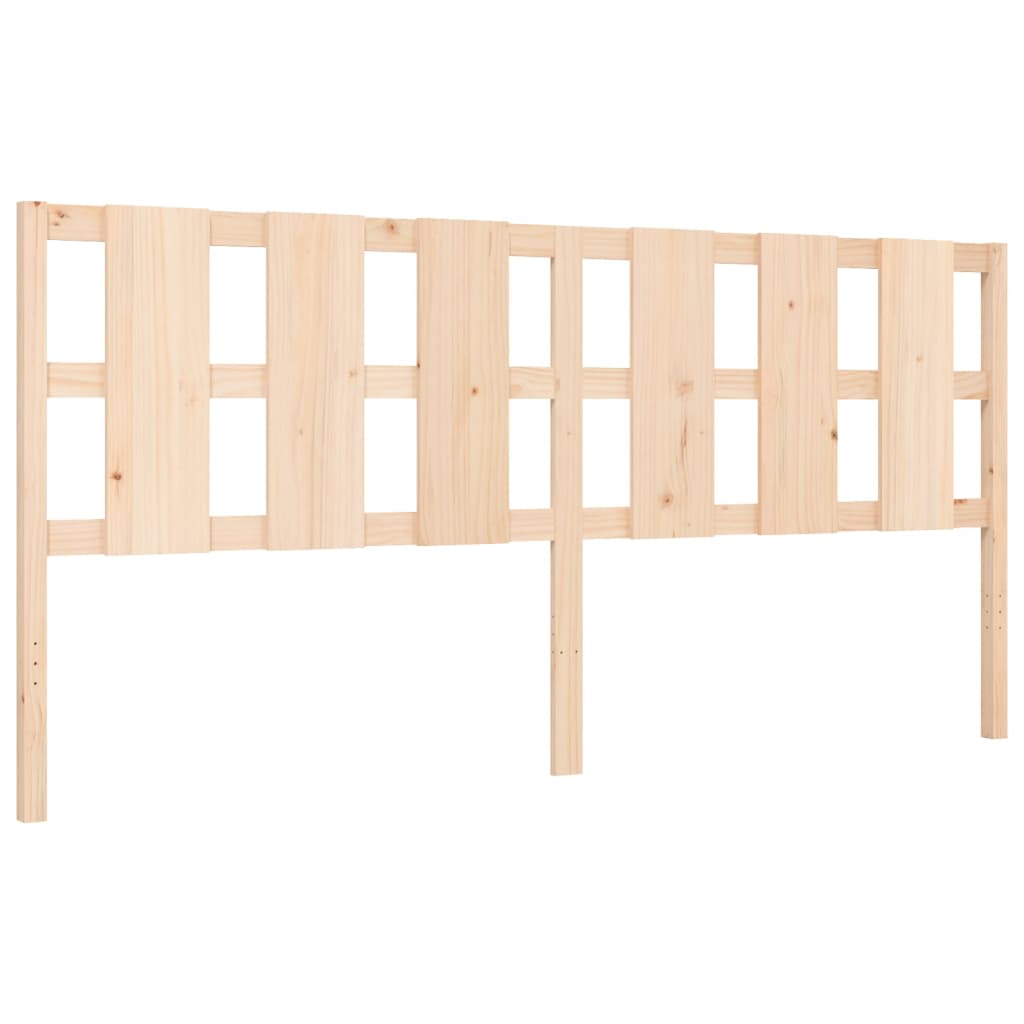 Estructura de cama con cabecero madera maciza 180x200 cm - Vetonek