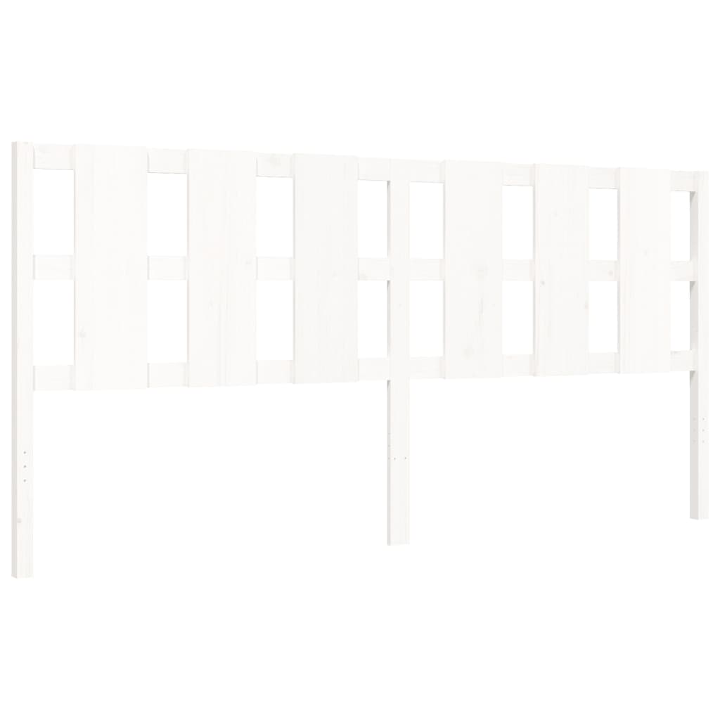 Estructura de cama sin colchón madera maciza blanca 200x200 cm vidaXL