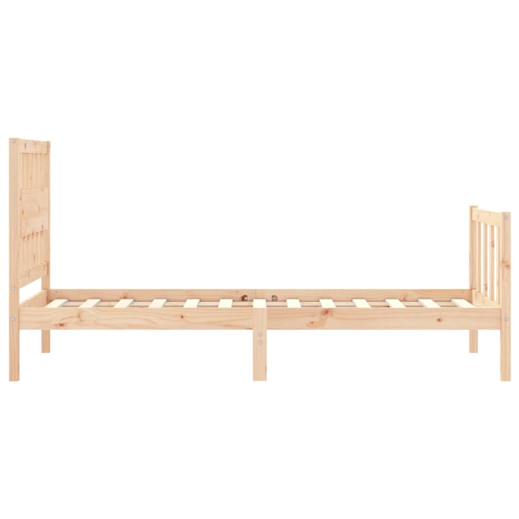 Estructura de cama sin colchón madera maciza de pino 90x200 cm vidaXL