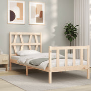Estructura de cama sin colchón madera maciza de pino 90x200 cm v6460 - Vetonek