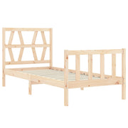 Estructura de cama sin colchón madera maciza de pino 90x200 cm v6460 - Vetonek