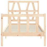 Estructura de cama sin colchón madera maciza de pino 90x200 cm v6460 - Vetonek
