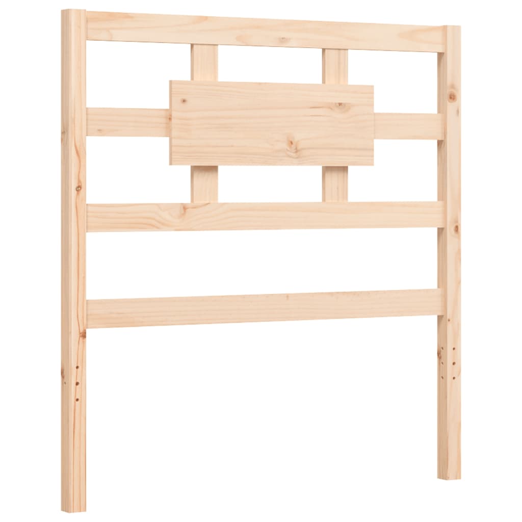 Estructura de cama individual con cabecero madera maciza vidaXL