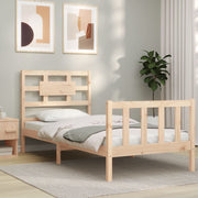 Estructura de cama sin colchón madera maciza de pino 90x200 cm v7115 Vetonek