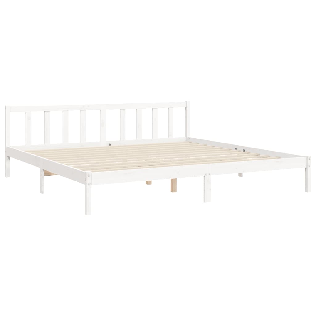 Estructura de cama sin colchón madera maciza blanca 200x200 cm vidaXL