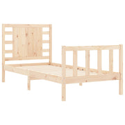 Estructura de cama sin colchón madera maciza de pino 90x200 cm v9713 - Vetonek