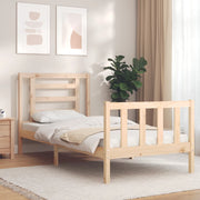 Estructura de cama sin colchón madera maciza de pino 90x200 cm v0368 Vetonek