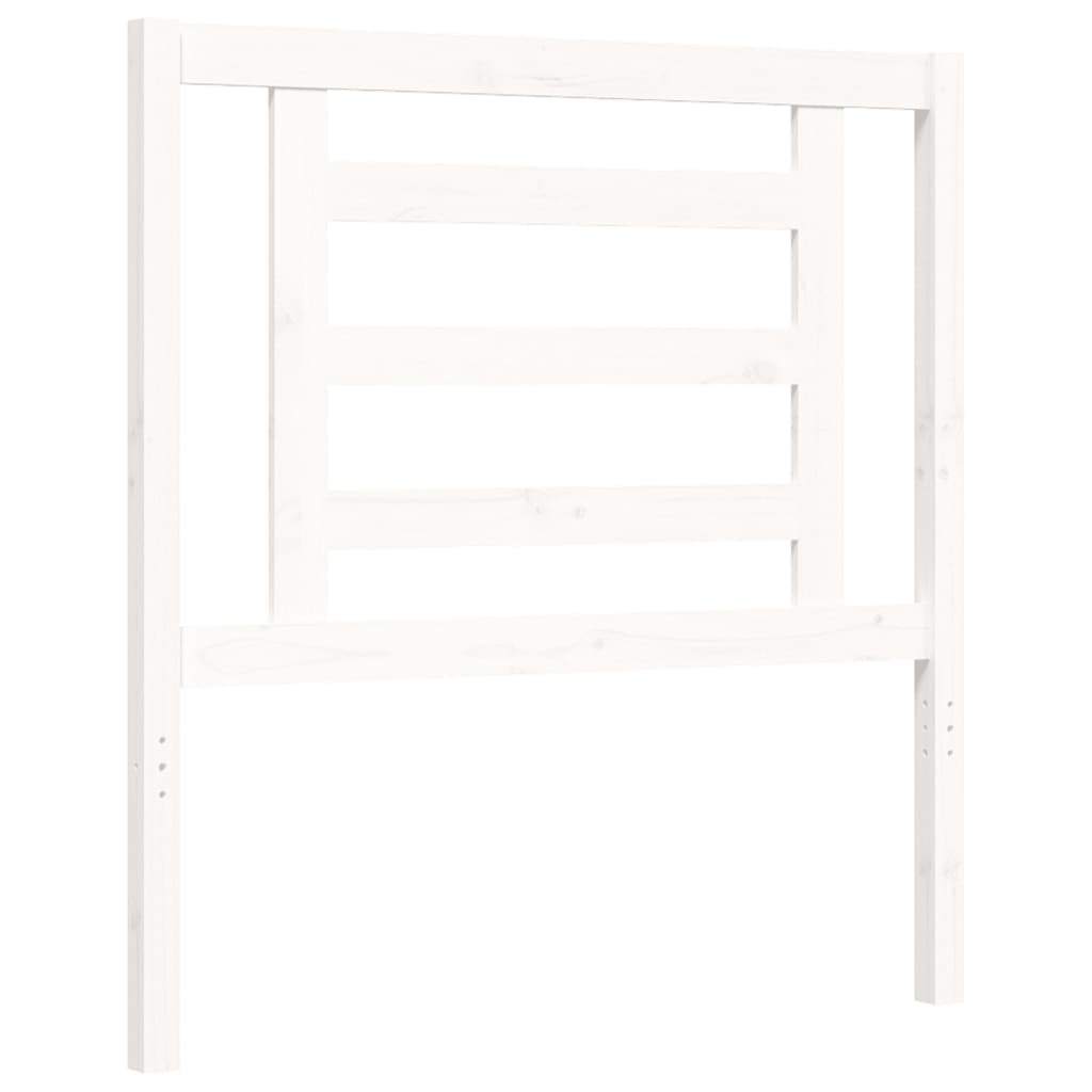 Estructura cama sin colchón madera maciza pino blanca 100x200cm vidaXL