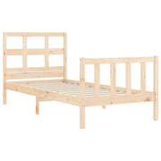 Estructura de cama sin colchón madera maciza de pino 90x200 cm v1662 - Vetonek