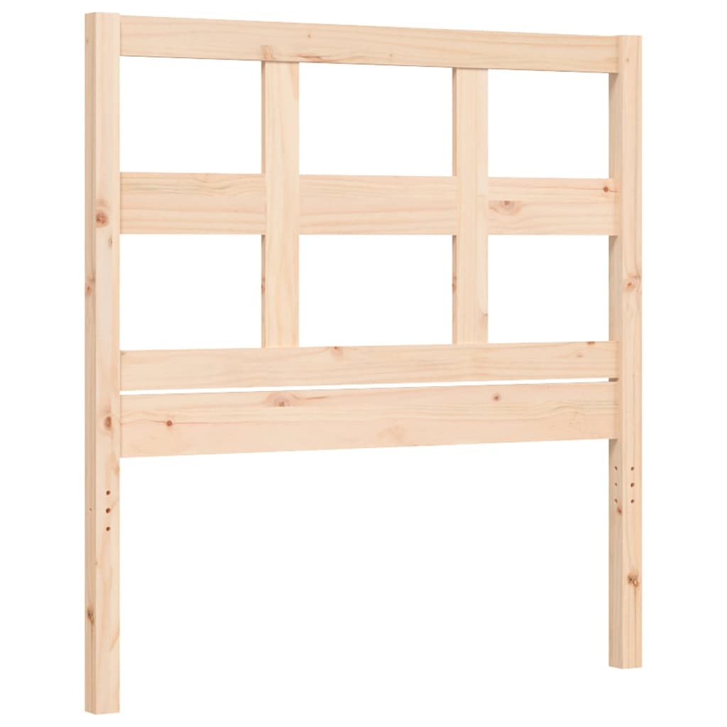 Estructura de cama sin colchón madera maciza de pino 100x200 cm vidaXL