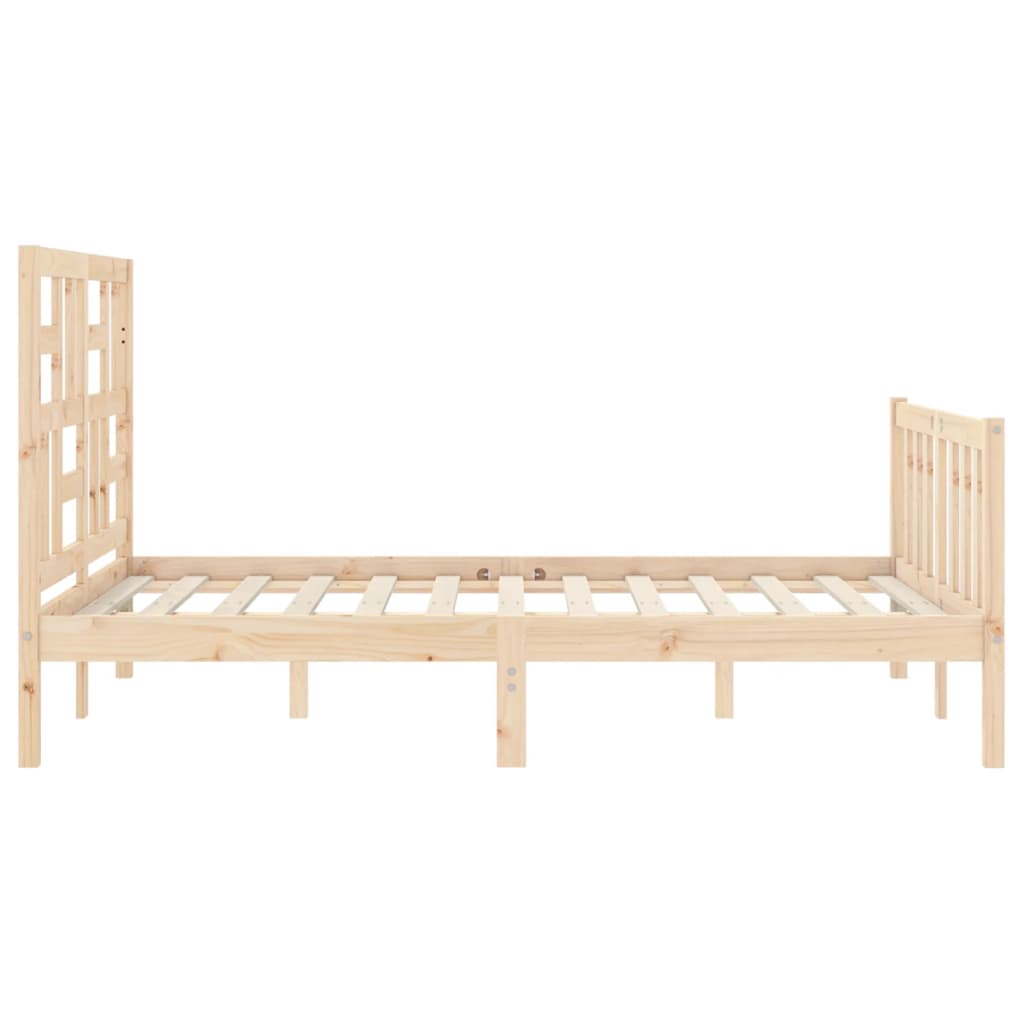 Estructura de cama sin colchón madera de pino blanca 140x200 cm vidaXL