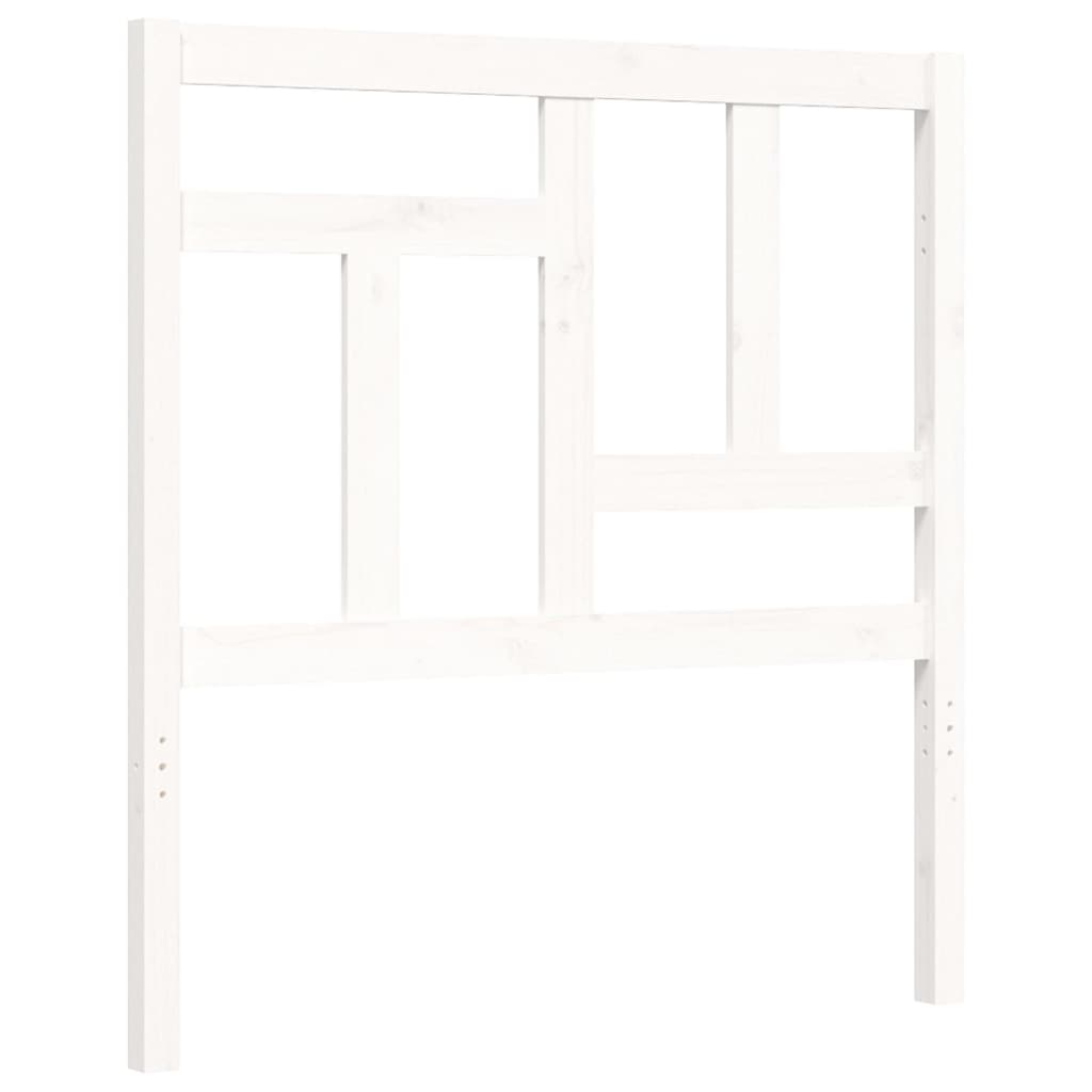 Estructura de cama sin colchón madera de pino blanca 90x200 cm vidaXL