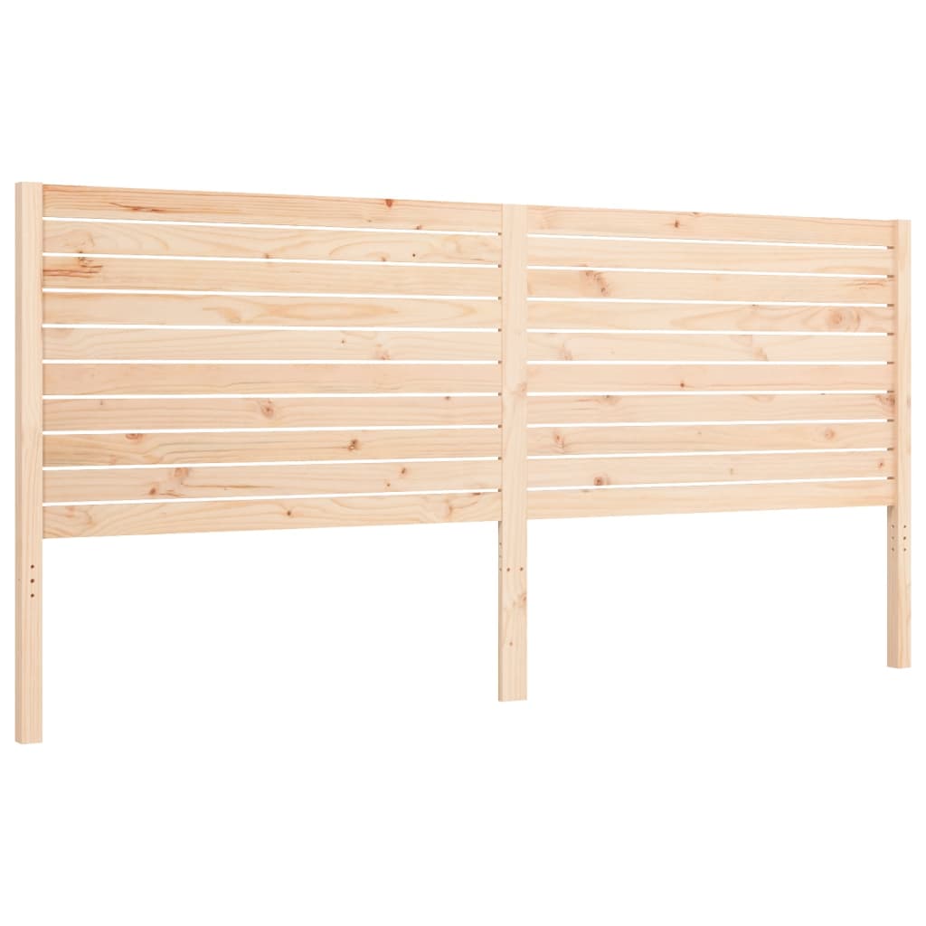 Estructura de cama de matrimonio con cabecero madera maciza vidaXL