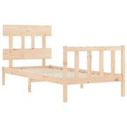 Estructura de cama sin colchón madera maciza de pino 90x200 cm v4915 - Vetonek