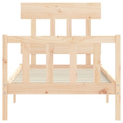 Estructura de cama sin colchón madera maciza de pino 90x200 cm v4915 - Vetonek