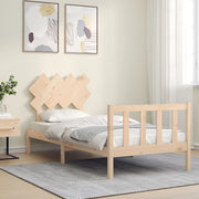 Estructura de cama sin colchón madera maciza de pino 90x200 cm - Vetonek