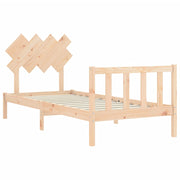 Estructura de cama sin colchón madera maciza de pino 90x200 cm - Vetonek