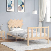 Estructura de cama sin colchón madera maciza de pino 90x200 cm v6216 Vetonek