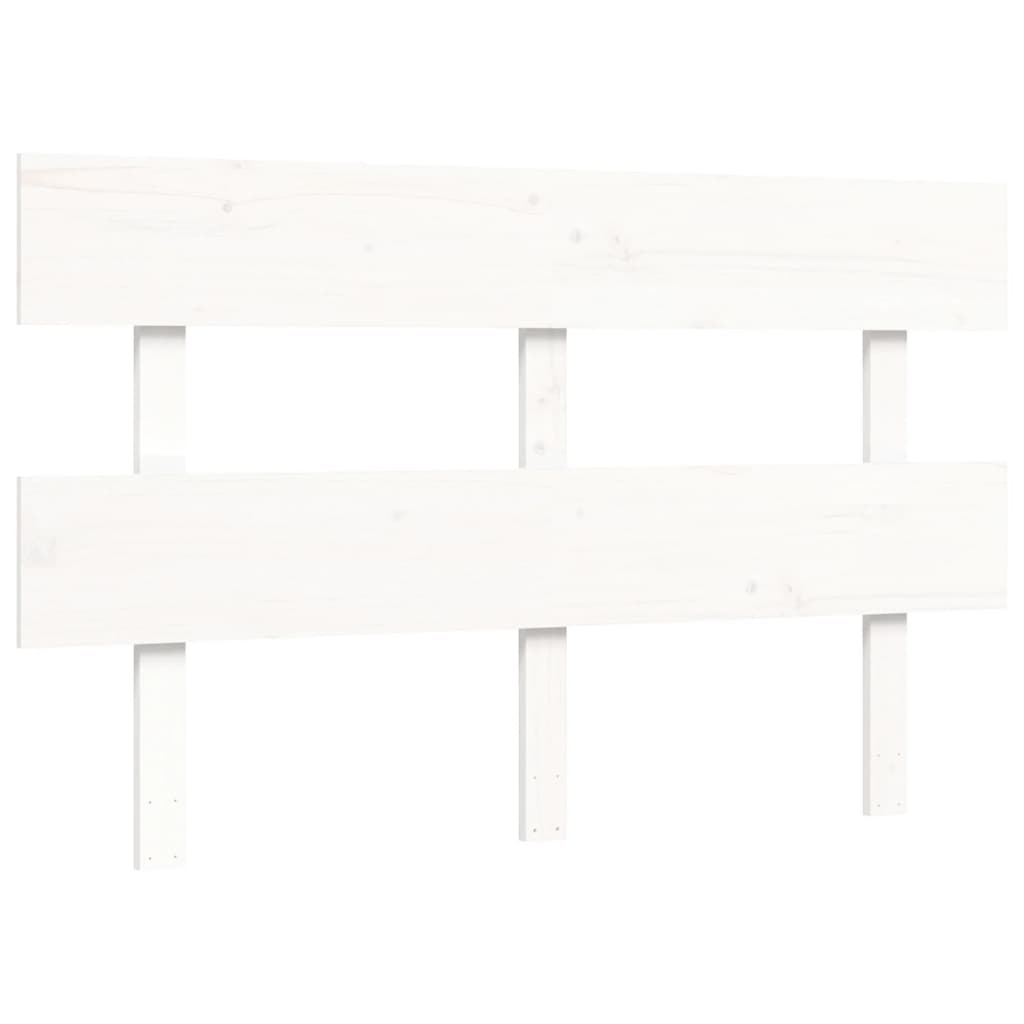 Estructura de cama sin colchón madera de pino blanca 140x190 cm vidaXL