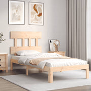 Estructura de cama sin colchón madera maciza de pino 90x200 cm - Vetonek
