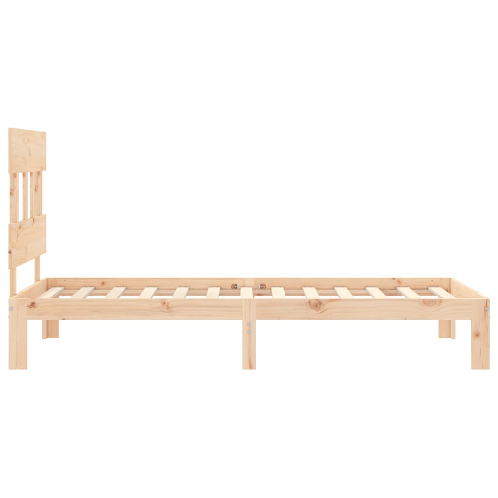 Estructura de cama sin colchón madera maciza de pino 100x200 cm vidaXL