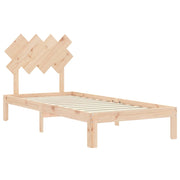 Estructura de cama sin colchón madera maciza de pino 90x200 cm - Vetonek