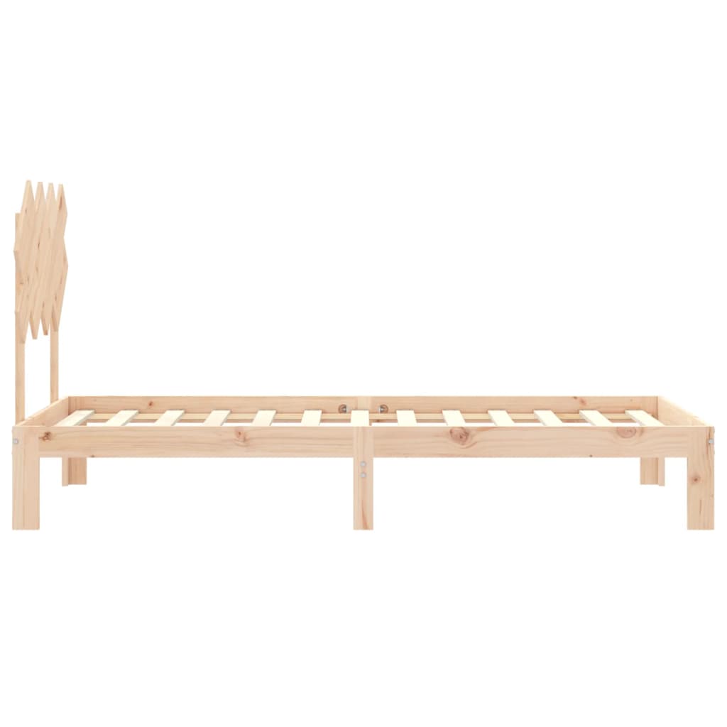 Estructura de cama sin colchón madera maciza de pino 90x200 cm vidaXL